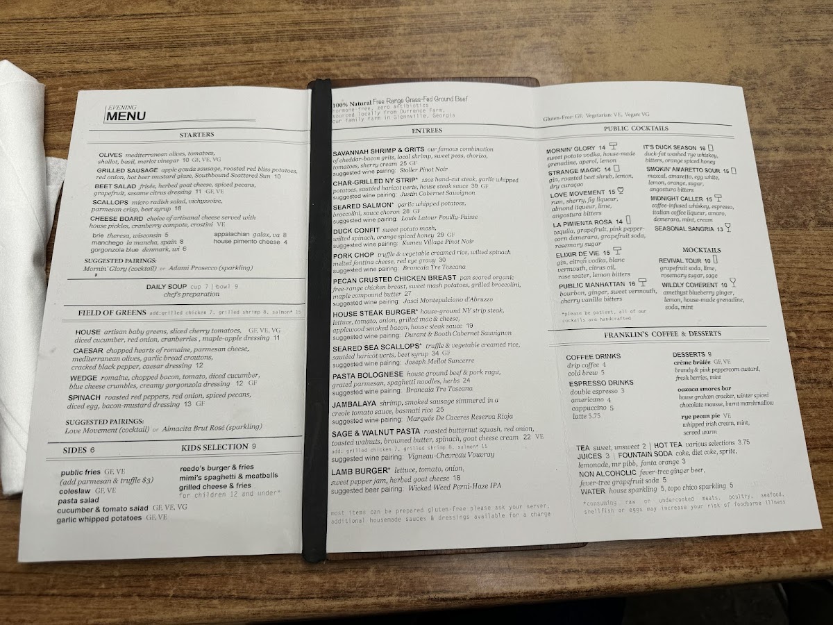 The Public Kitchen & Bar Menu - Image 5